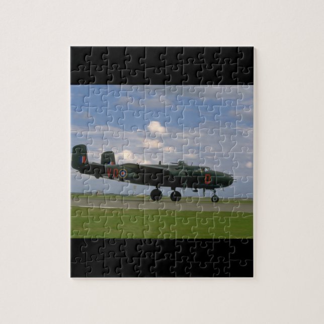 B25 On Ground, Right Side_WWII Planes Jigsaw Puzzle (Vertical)