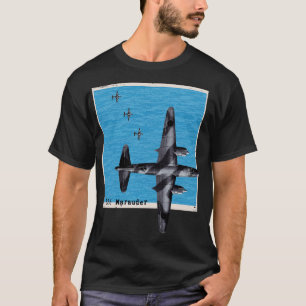 B26 Marauder WW2 bomber aeroplane over the ocean T-Shirt