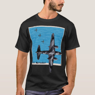 B26 Marauder WW2 bomber aeroplane over the ocean T-Shirt