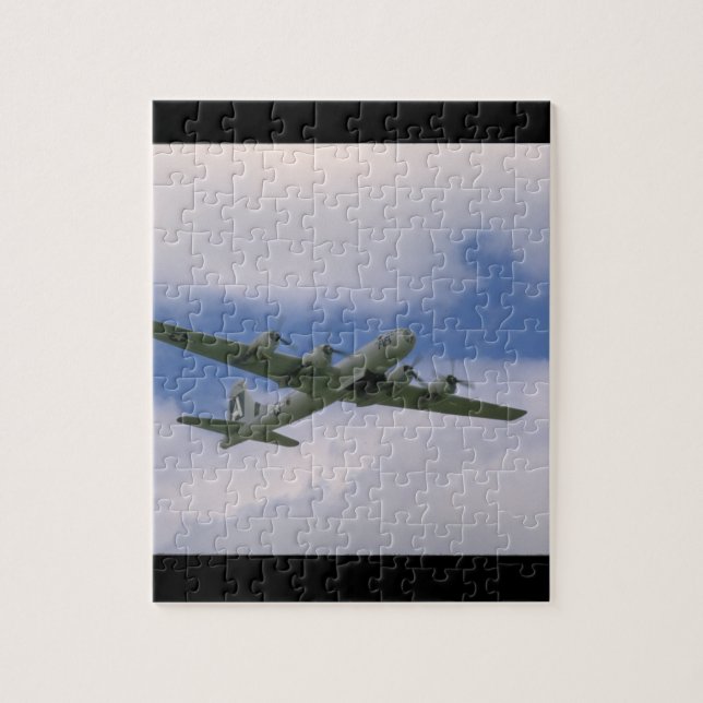 B29, Blue Sky And Clouds_WWII Planes Jigsaw Puzzle (Vertical)