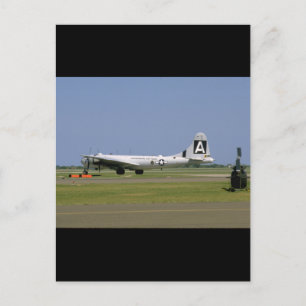 B29 On Runway. (plane;b29_WWII Planes Postcard