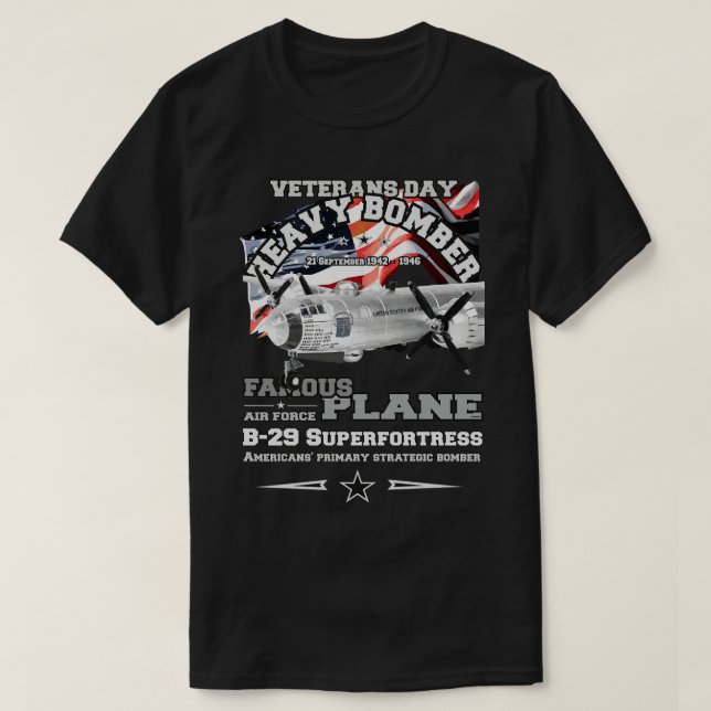 B29 Superfortress heavy bomber T-Shirt (Design Front)