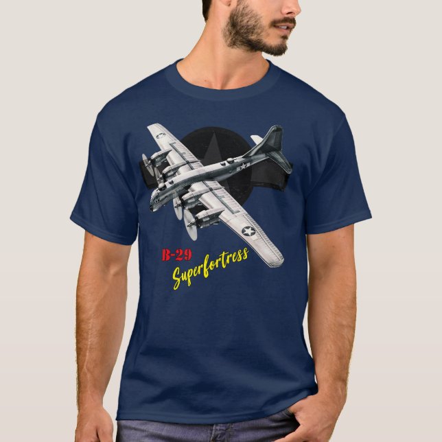 B29 Superfortress WW2 bomber aeroplane T-Shirt (Front)