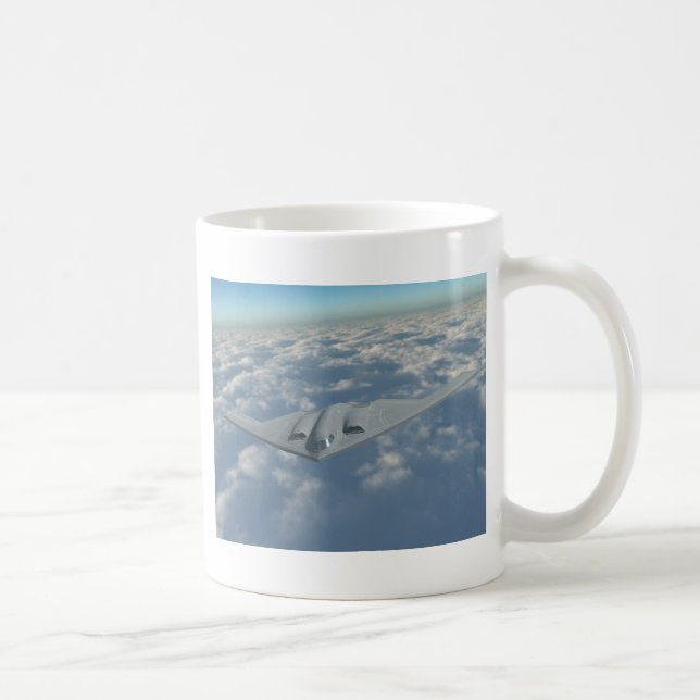 B2 Bomber Above the Clouds Coffee Mug (Right)