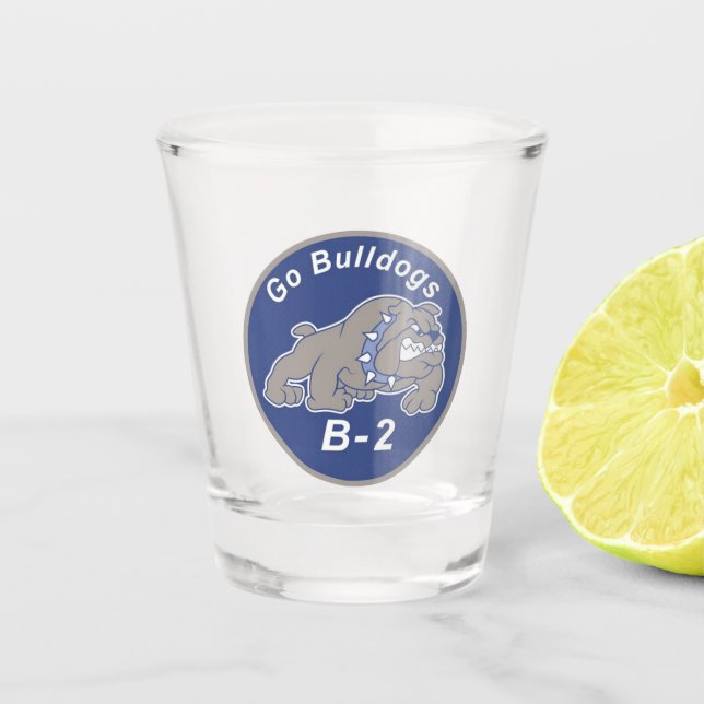B2 Patch Shot Glass (Front)