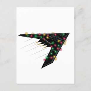 B2 Stealth Spirit Christmas Aeroplane Jet Digital  Announcement Postcard