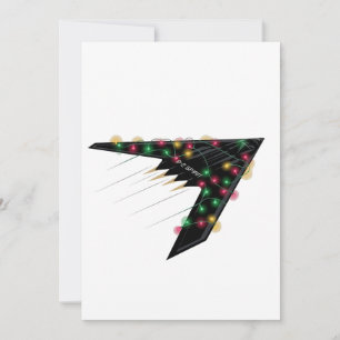 B2 Stealth Spirit Christmas Aeroplane Jet Digital  Invitation