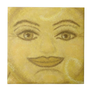 B2 - Sunface Mural, Centre - B2 Tile