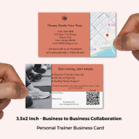 B2B Services QR Code Burnt Orange Black
