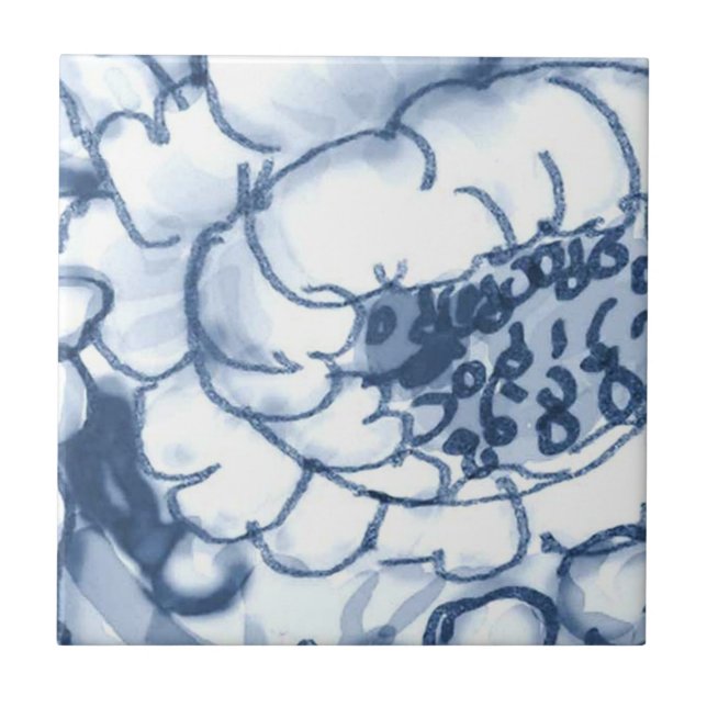 B3 - Delft Basket Mural Tile - B3 (Front)