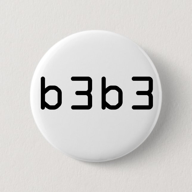 b3b3 6 cm round badge (Front)