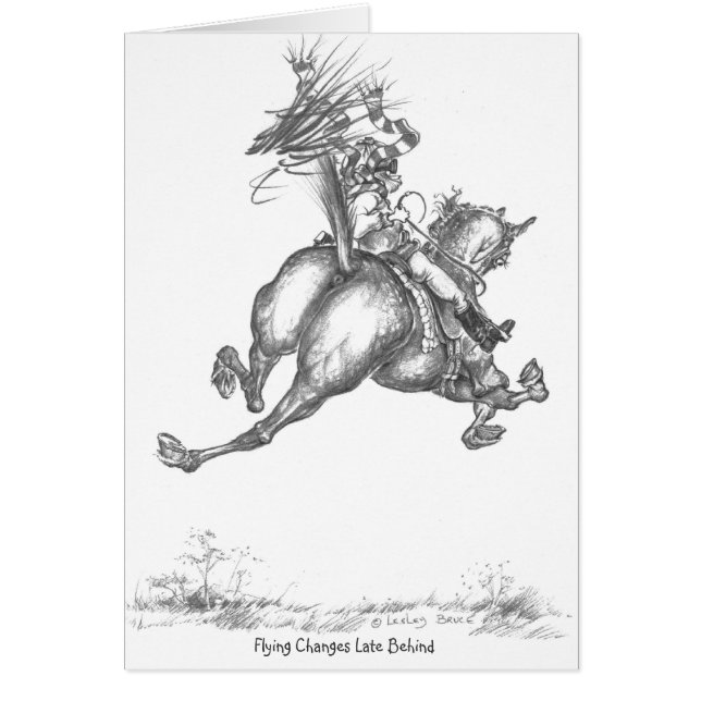 B40 card "Flying changes late behind" (Front)