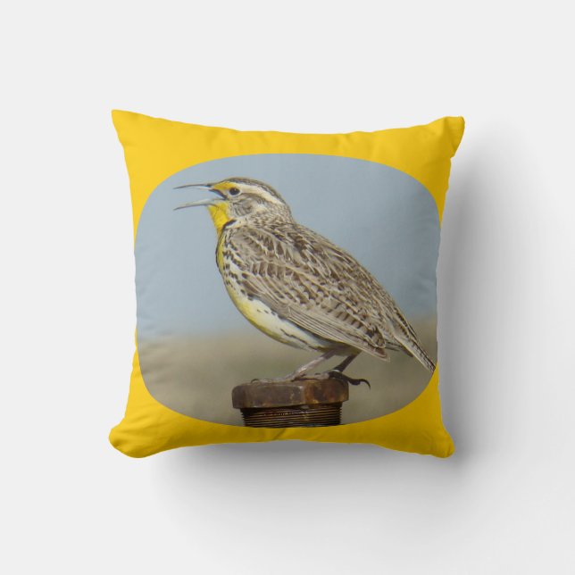 B42 Western Meadowlark Cushion (Front)
