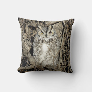 B51 Great Horned Owl Cushion