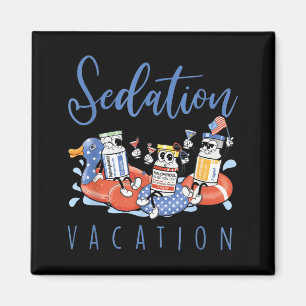 B52 Chill The Fourth Out Icu Nurse Benadryl Haldol Magnet