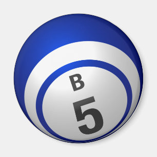 B5 bingo ball magnet