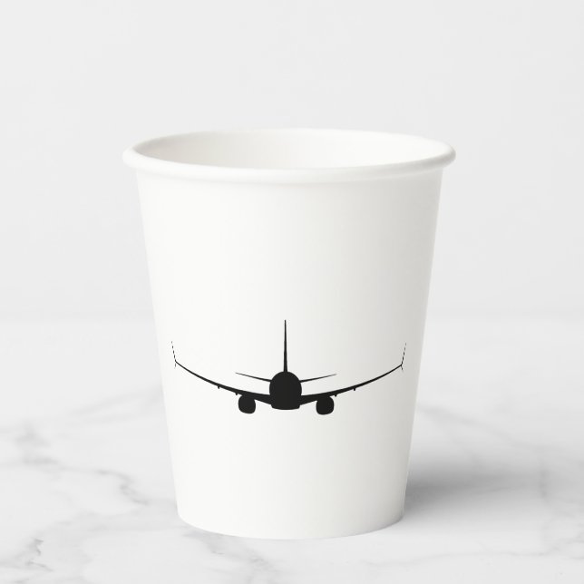 B737 Paper Coffee  Paper Cups (Front)