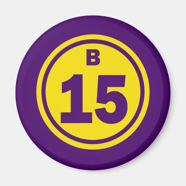 B-15 BINGO BALL MAGNET (Front)