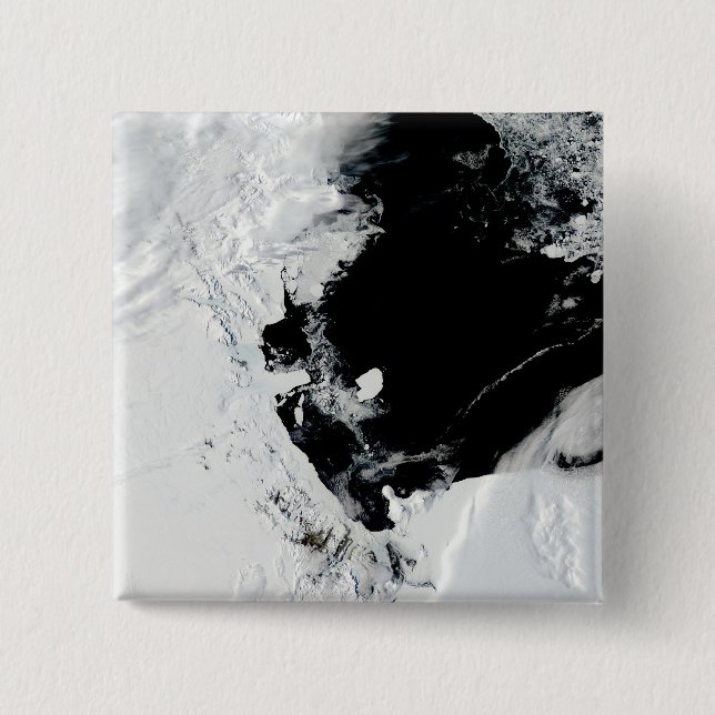 B-15J iceberg in the Ross Sea, Antarctica 15 Cm Square Badge (Front)