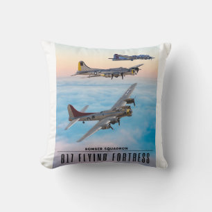 B-17 Flying FORTRESS BOMBER SQUADRON Cushion