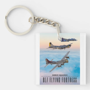 B-17 Flying FORTRESS BOMBER SQUADRON Key Ring