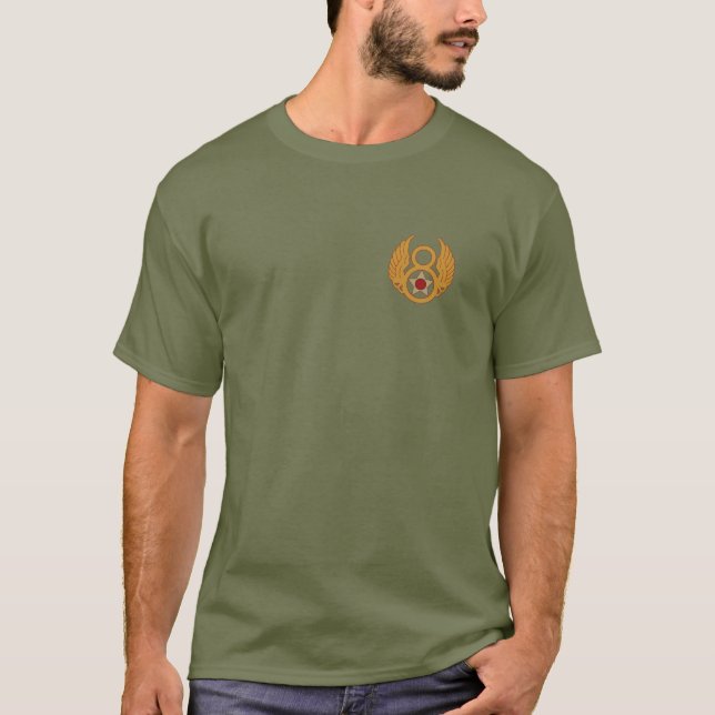 B 17 Flying Fortress Green T Shirt (Front)