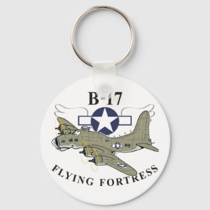 B-17 flying fortress key ring