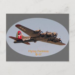 B-17 Flying Fortress Postcard