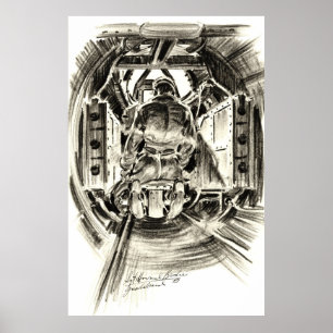 B-17 Tail Gunner 1943 Poster