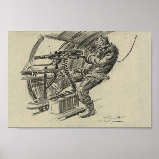 B-17 Waist Gunner Poster (Front)
