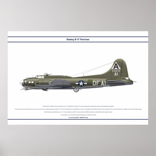 B-17G USA 324BS 1 POSTER (Front)