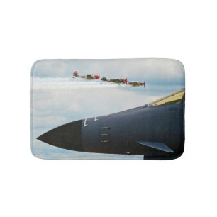 B-1 Bomber and WWII Fighters Bath Mat