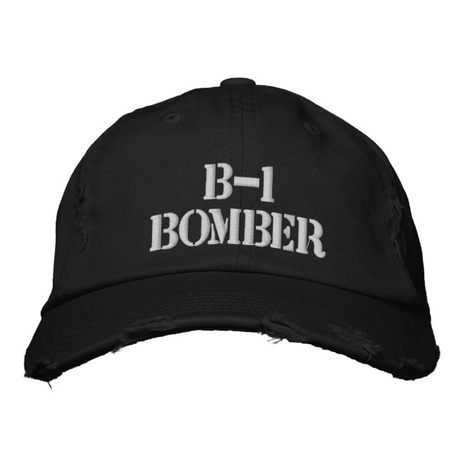 B-1 BOMBER EMBROIDERED HAT (Front)