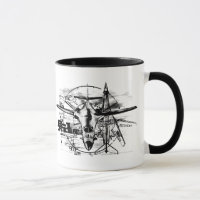 B-1 Lancer 11 oz Ringer Mug