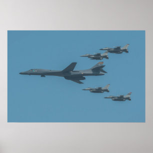 B-1B Lancer Aircraft Poster