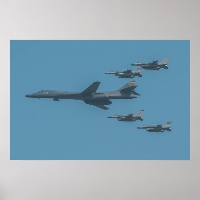 B-1B Lancer Aircraft Poster (Front)