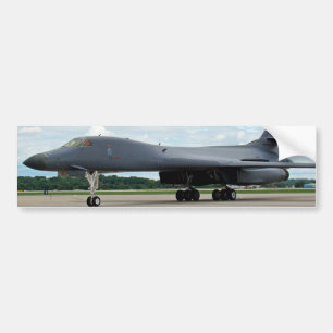 B-1B Lancer Bomber on Ground Bumper Sticker