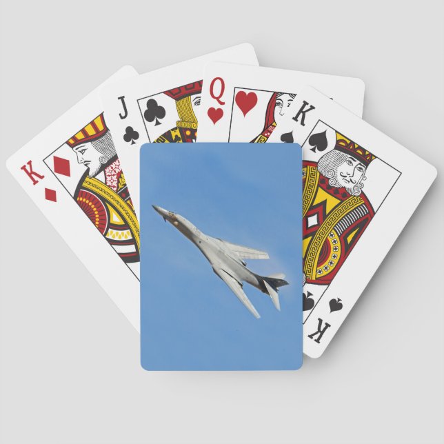 B-1B Lancer Bomber Wings Swept Playing Cards (Back)