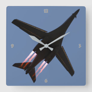 B-1B LANCER SQUARE WALL CLOCK