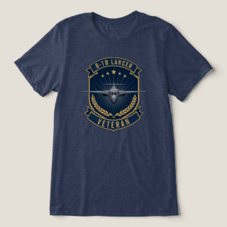 B-1B Lancer Veteran Military Bomber Aircraft Tri-Blend Shirt