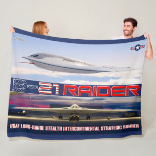 B-21 RAIDER FLEECE BLANKET