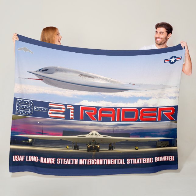 B-21 RAIDER FLEECE BLANKET (In Situ)