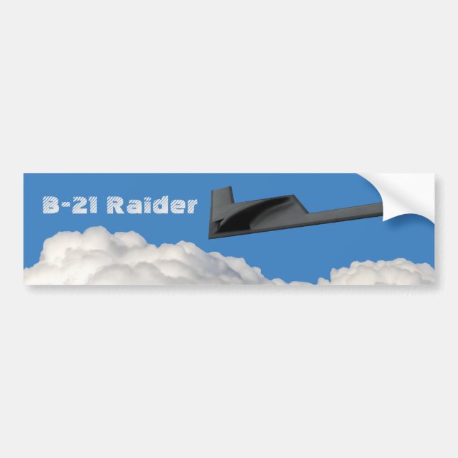 B-21 Raider Stealth Bomber Bumper Sticker (Front)