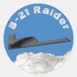 B-21 Raider Stealth Bomber Classic Round Sticker