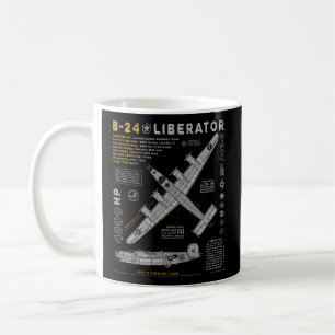B-24 Liberator Consolidated Aircraft B24 Bomber Coffee Mug