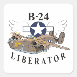 B-24 Liberator Square Sticker