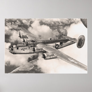 B-24 on Patrol Poster