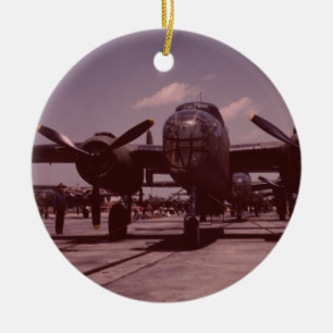 B-25 Bomber Ceramic Tree Decoration