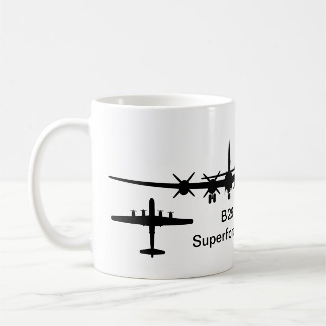B-29 Superfortress Silhouette Coffee Mug (Left)
