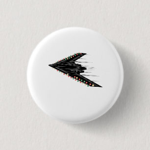 B-2 B2 Spirit Stealth Bomber Jet Plane 4th of July 3 Cm Round Badge